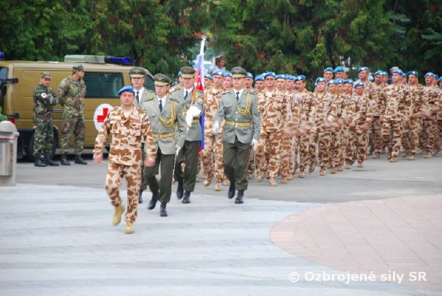 Príchod príslušníkov OS SR z pôsobenia v mierovej misii UNFICYP