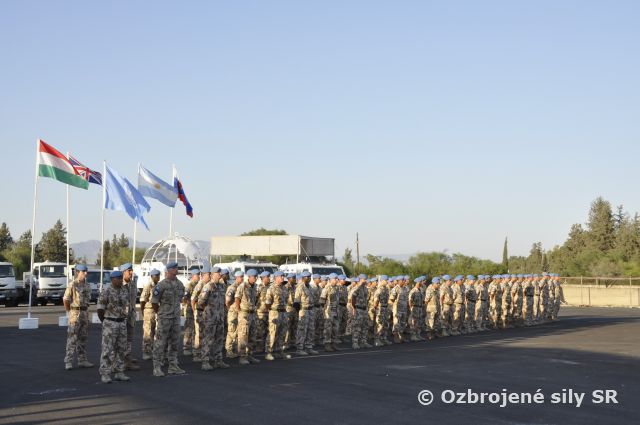 Slávnostné privítanie príslušníkov UNFICYP, UNTSO - Avízo