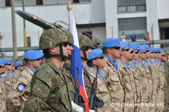 Slávnostný nástup jednotky UNFICYP v plrb Nitra