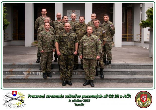 Pracovné stretnutie veliteľov pozemných síl OS SR a Armády ČR