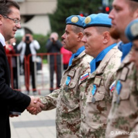 Minister Glváč ocenil vojakov po návrate z misie na Cypre